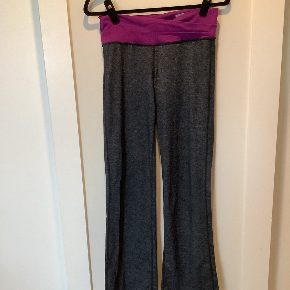 lululemon athletica Gray and Purple Boot Cut Pants